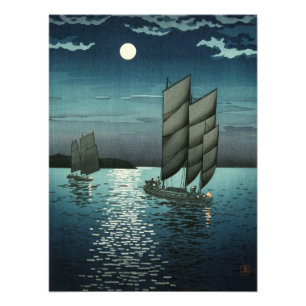 Showa Era, Boat by Tsuchiya Koitsu Photo Print