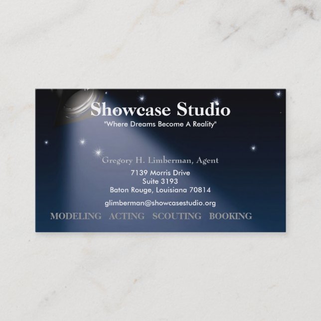 Showcase Studio Business Card (Front)