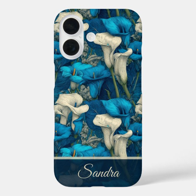 Showcase your name beautifully with a floral  Case-Mate iPhone case (Back)