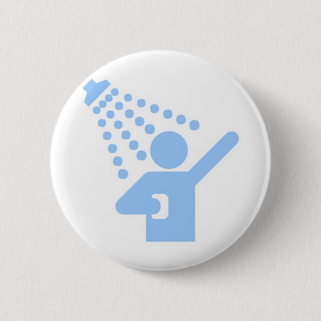 Shower 6 Cm Round Badge (Front)