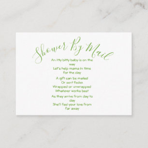 Shower By Mail Baby Gender Neutral Yellow Green Enclosure Card