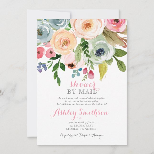 Shower by Mail bridal shower Virtual Shower Invitation (Front)