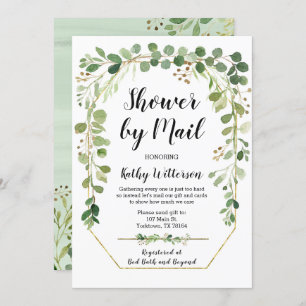 Shower by Mail Greenery Baby Shower Invitation