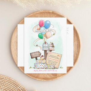 Shower By Mail Virtual Bridal Shower Mailbox Invitation Postcard