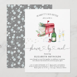 Shower by Mail Winter Christmas Bridal Shower Invitation