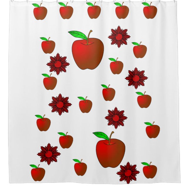 Shower Curtain Apples (Front)