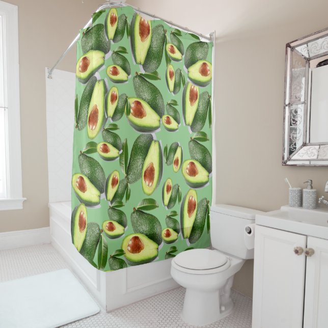 Shower Curtain Avocados (In Situ)