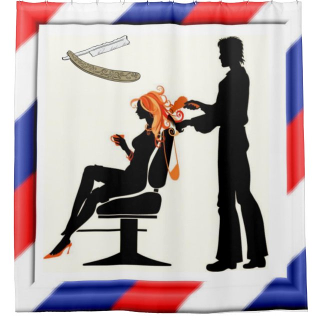 Shower Curtain Barber (Front)