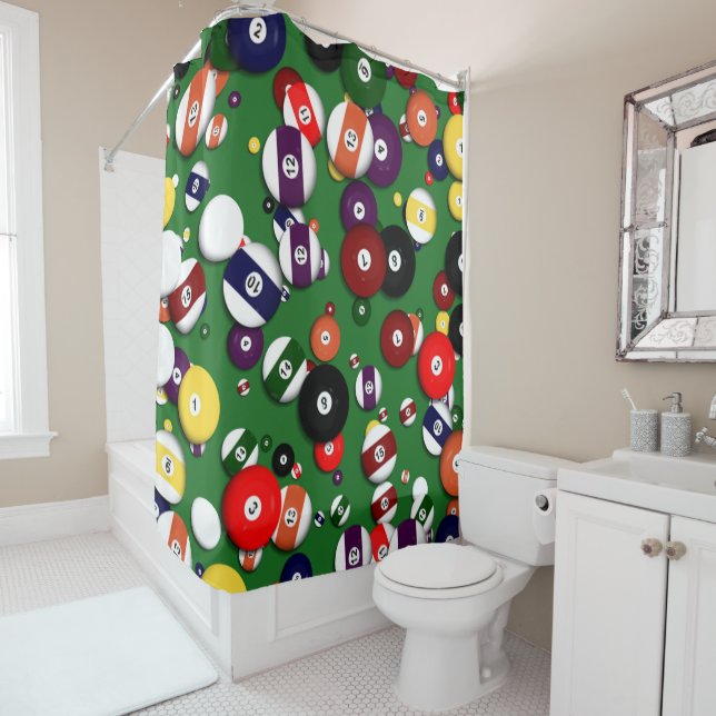 Shower Curtain - Billiards (In Situ)