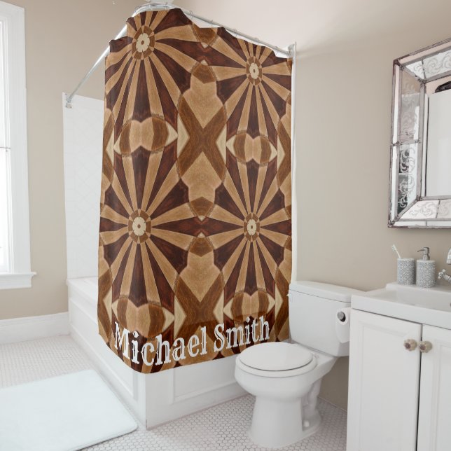 Shower Curtain Brown (In Situ)