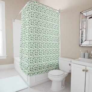 Shower Curtain-Cactus Print Curtain