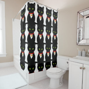Shower Curtain Cat