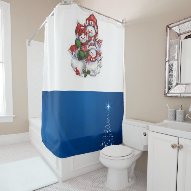 Shower curtain Christmas (In Situ)