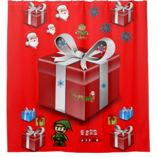 Shower Curtain Christmas
