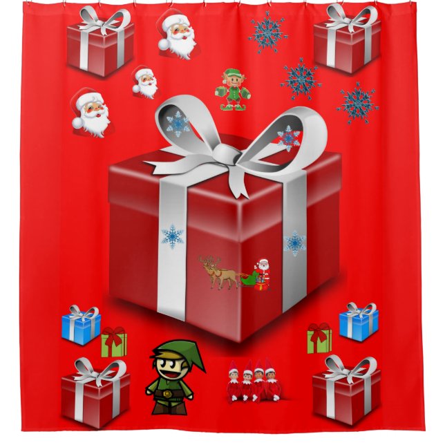 Shower Curtain Christmas (Front)