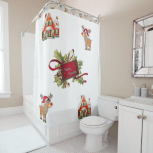 Shower Curtain Christmas