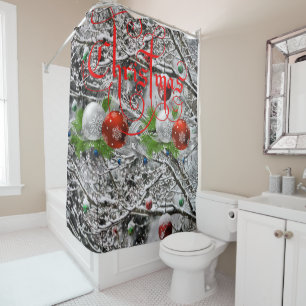 Shower Curtain Christmas