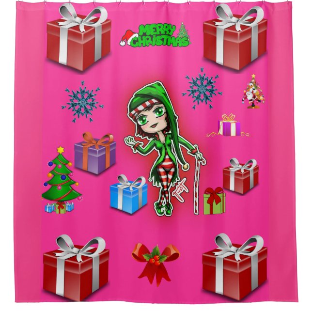 Shower Curtain Christmas (Front)