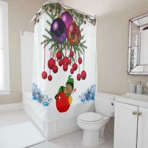 Shower Curtain Christmas