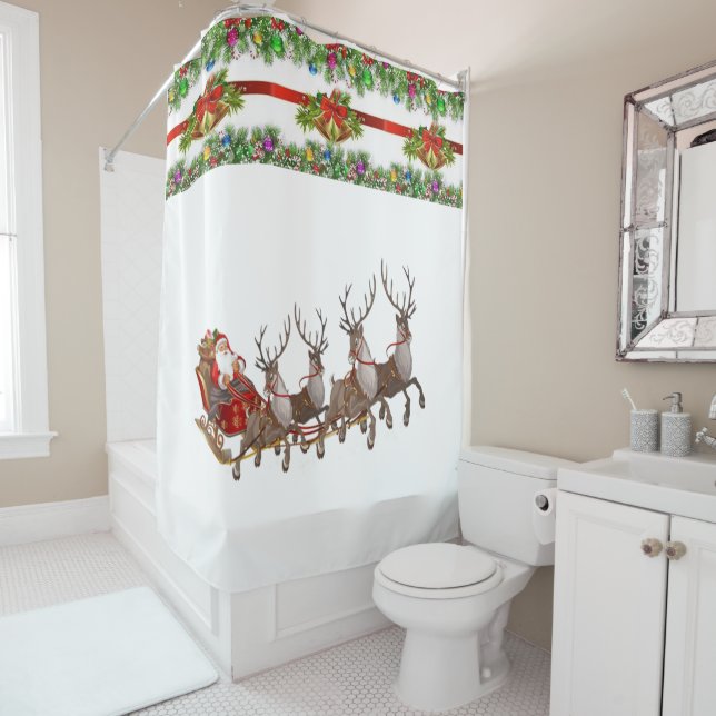 Shower Curtain Christmas (In Situ)