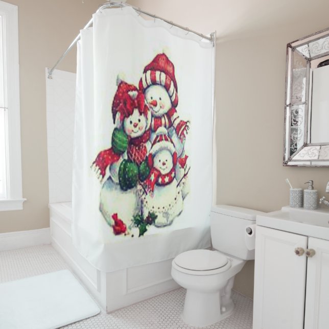 Shower curtain Christmas (In Situ)