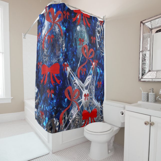 Shower curtain Christmas (In Situ)