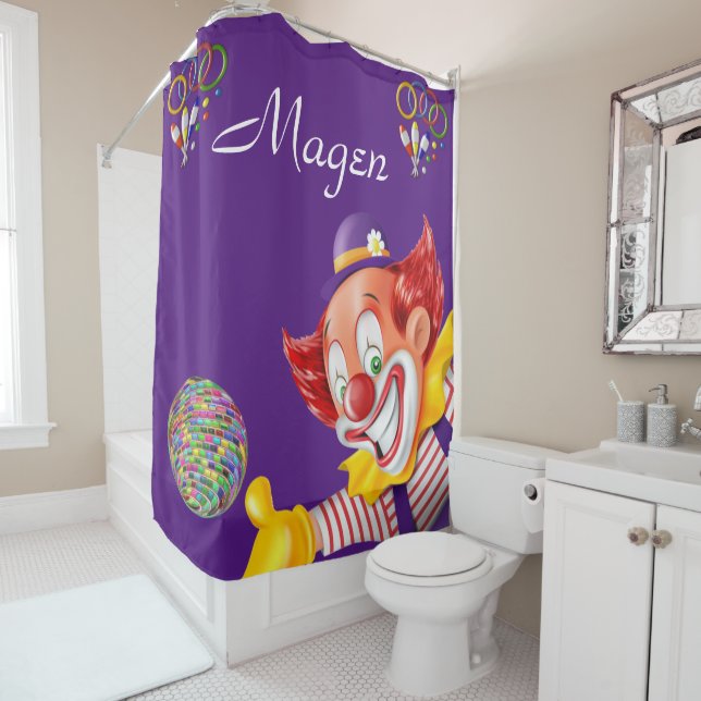Shower Curtain Clown (In Situ)