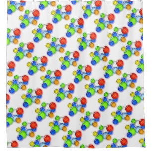 Shower Curtain - Coloured Bubbles