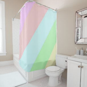 Shower Curtain Colourful Pastel