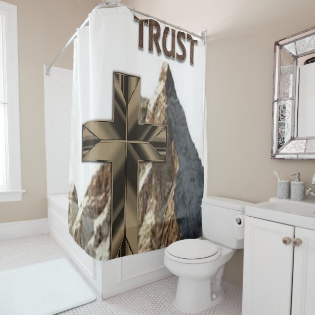Shower curtain Cross (In Situ)