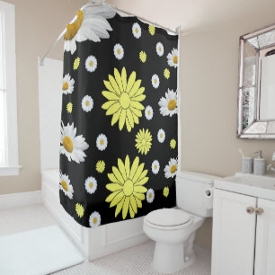 Shower curtain daisy