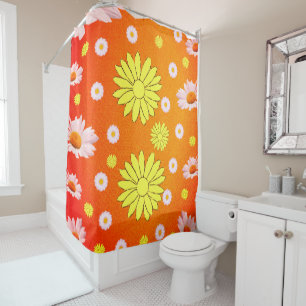 Shower curtain daisy