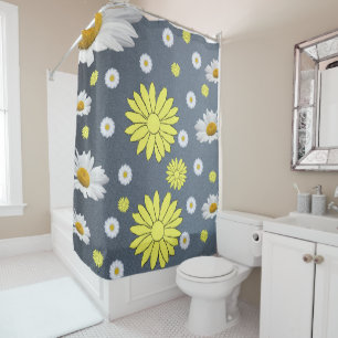 Shower curtain daisy
