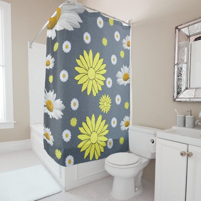 Shower curtain daisy (In Situ)
