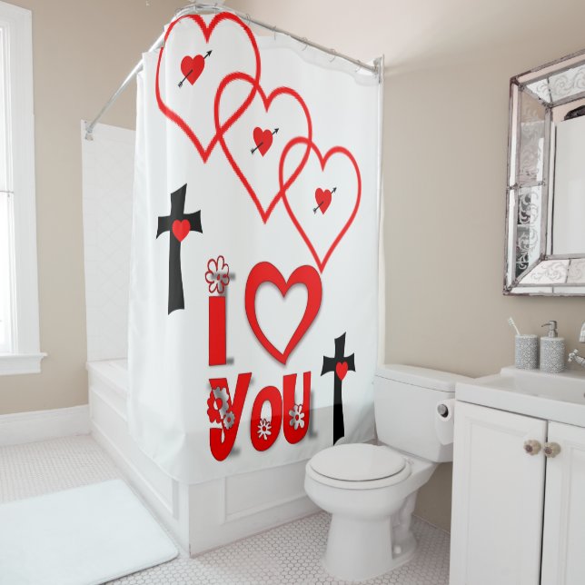 Shower curtain daisy (In Situ)