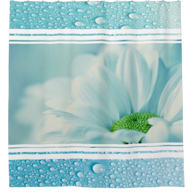 Shower Curtain/Daisy with Dew Drops Curtain (Front)