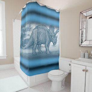 Shower Curtain Dinosaur