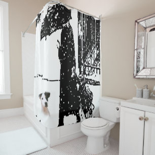 Shower Curtain Dog