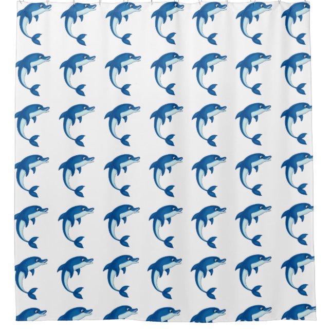 Shower Curtain/Dolphins Curtain (Front)