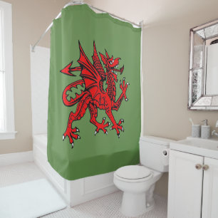Shower curtain Dragon