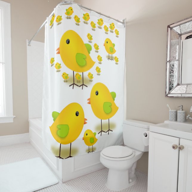 Shower Curtain Ducks (In Situ)