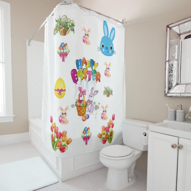 Shower curtain Easter (In Situ)