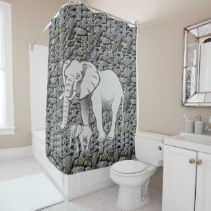 Shower Curtain Elephant
