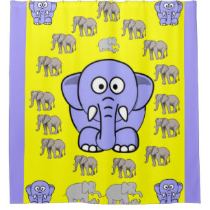 Shower Curtain Elephant