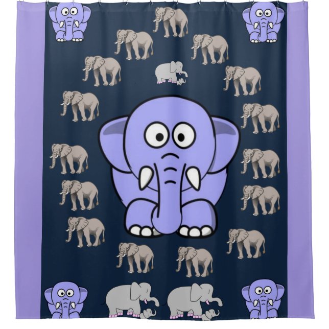 Shower Curtain Elephant (Front)