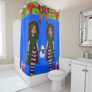 Shower Curtain Elf