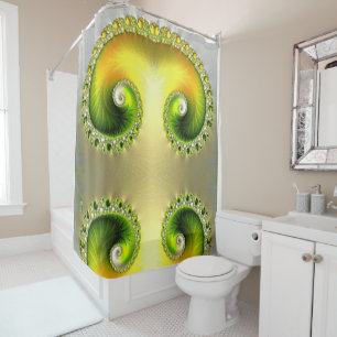 shower curtain - F849 "Lime Sky" 2