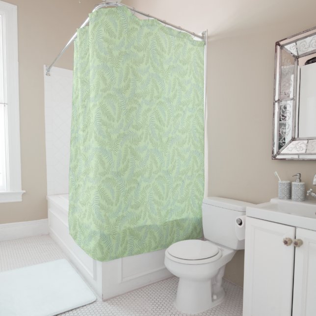 Shower Curtain-Ferns Curtain (In Situ)