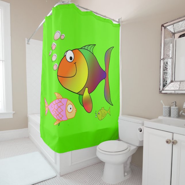 Shower Curtain Fish (In Situ)