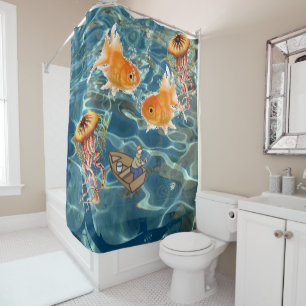 Shower Curtain Fishing
